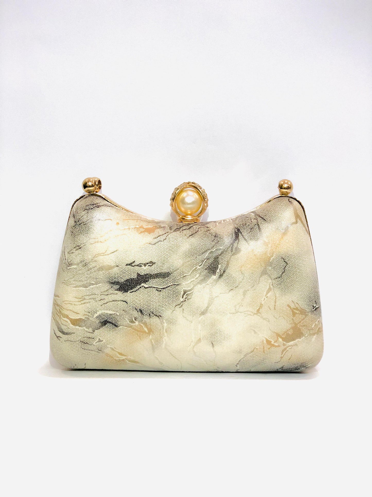 White Marble Clutch